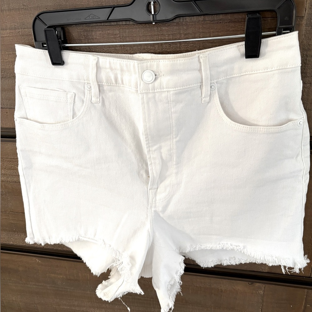 Good American White Jean Shorts